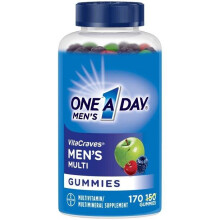 One-A-Day, Men's VitaCraves, Complément Multivitaminé/Multiminéral, 170 Gommes