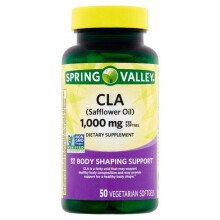 Spring Valley CLA (Safflower Oil) Softgels, 1,000 mg, 50 Count