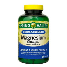 Spring Valley Magnesium Dietary Supplement Caplets, 400mg, 250 Count