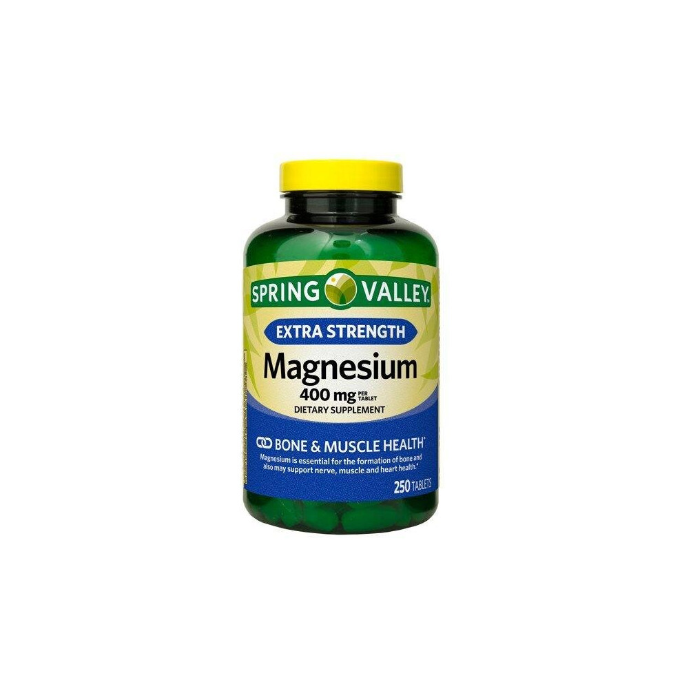 Spring Valley Magnesium Dietary Supplement Caplets, 400Mg, 250 Count