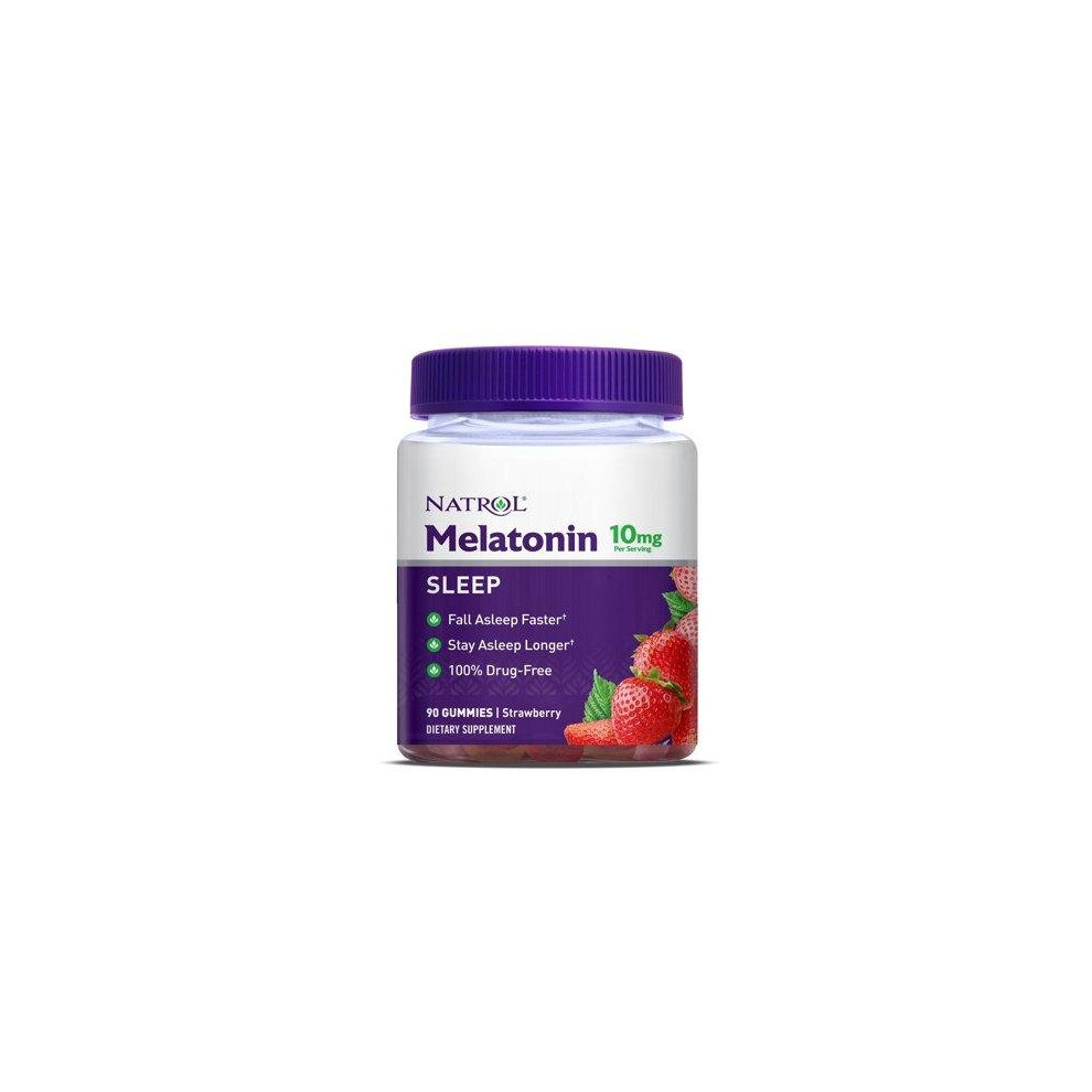 Natrol Strawberry Melatonin Gummies, 10 mg, 90 count