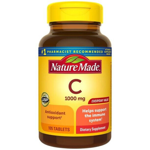 Nature Made Nature Made Vitamin C 1000 mg Tablets, 105 Count to Help Support the Immune System