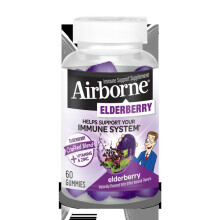 Airborne Elderberry + Vitamins & Zinc Crafted Blend Gummies, 60 Ct