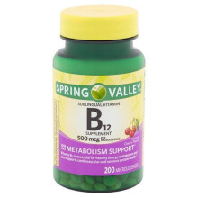 Spring Valley Vitamin B12 Microlozenges, 500 mcg, 200 Count