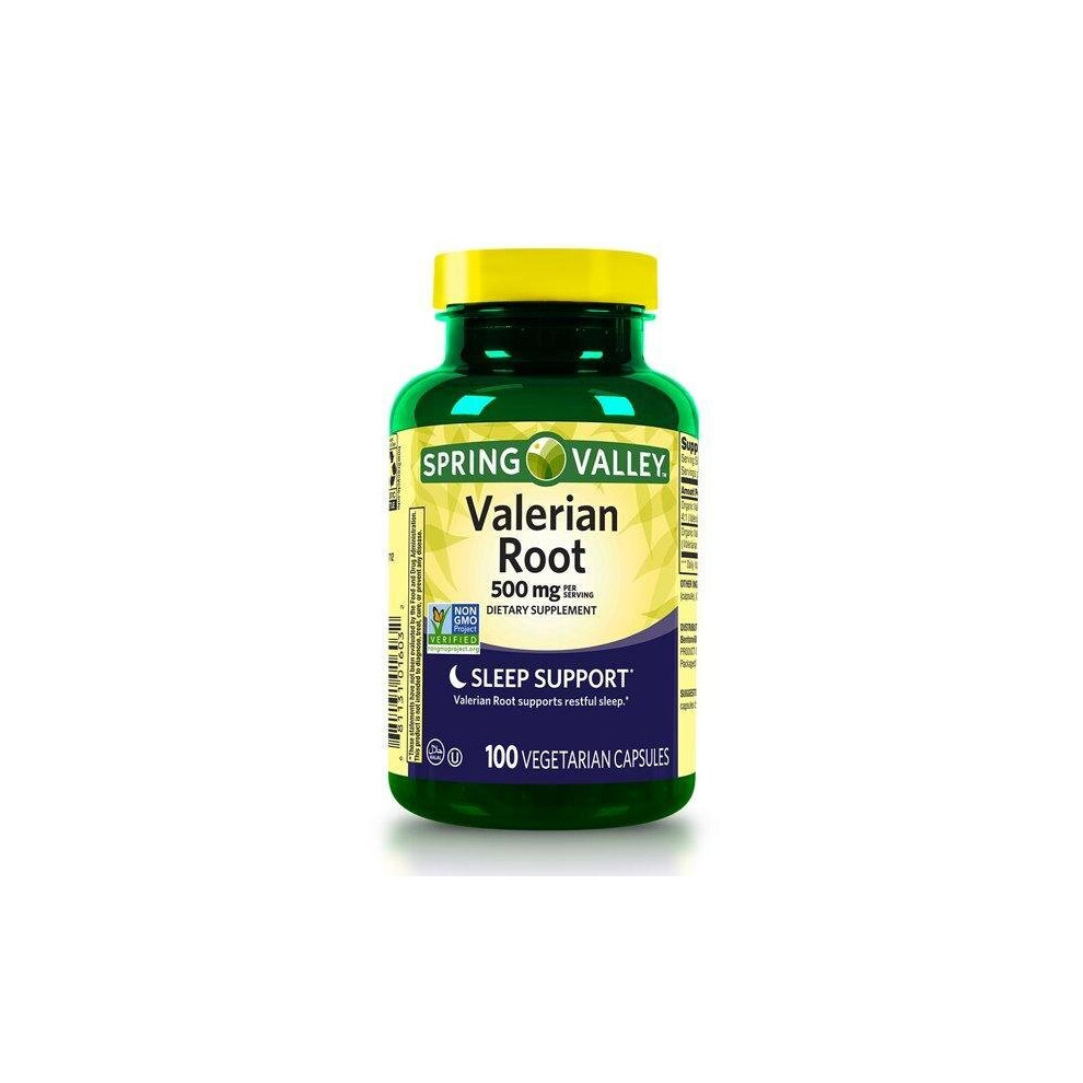 Spring Valley Valerian Root Capsules, 500 Mg, 100 Count