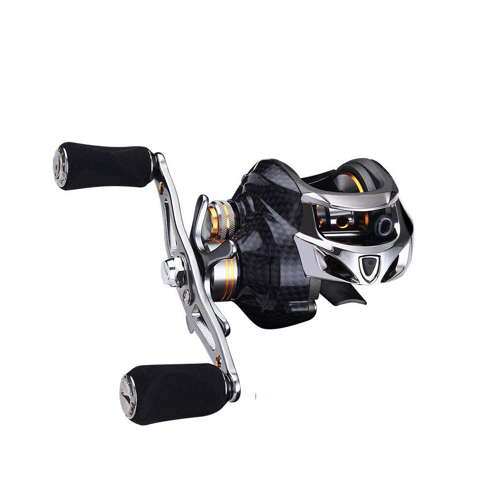 (Left hand) 18+1BB Carbon Fiber Baitcasting Fishing Reel 8KG Drag Left / Right Hand Fishing Wheel