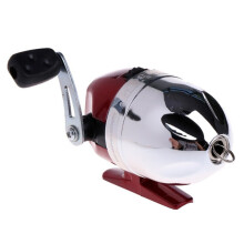 (Silver) Closed Bow Fishing Reel Spincast Reels With Trigger Spinning Reel No Bearing With Fishing Line