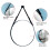 Living And Home (60cm) Modern Round Hanging Mirror with Adjustable Leather Strap 4