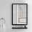 Living And Home (48*63cm) Modern Frame Mirror Rectangle Mirror No Drilling 3