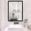 Living And Home (50*70cm) Modern Frame Mirror Rectangle Mirror No Drilling 1