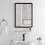 Living And Home (50*70cm) Modern Frame Mirror Rectangle Mirror No Drilling 2