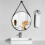 Living And Home (60cm) Modern Round Hanging Mirror with Adjustable Leather Strap 2