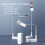 Portable Phone Holder Stand w/ Wireless Dimmable LED Selfie Fill Light 4