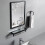 Living And Home (48*63cm) Modern Frame Mirror Rectangle Mirror No Drilling 4