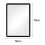 Living And Home (50*70cm) Modern Frame Mirror Rectangle Mirror No Drilling 3