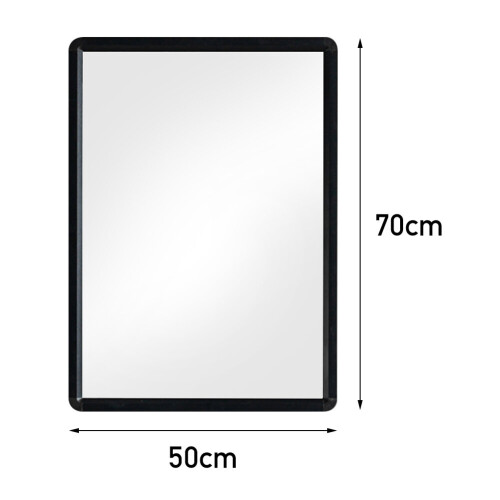 Living And Home (50*70cm) Modern Frame Mirror Rectangle Mirror No Drilling 2