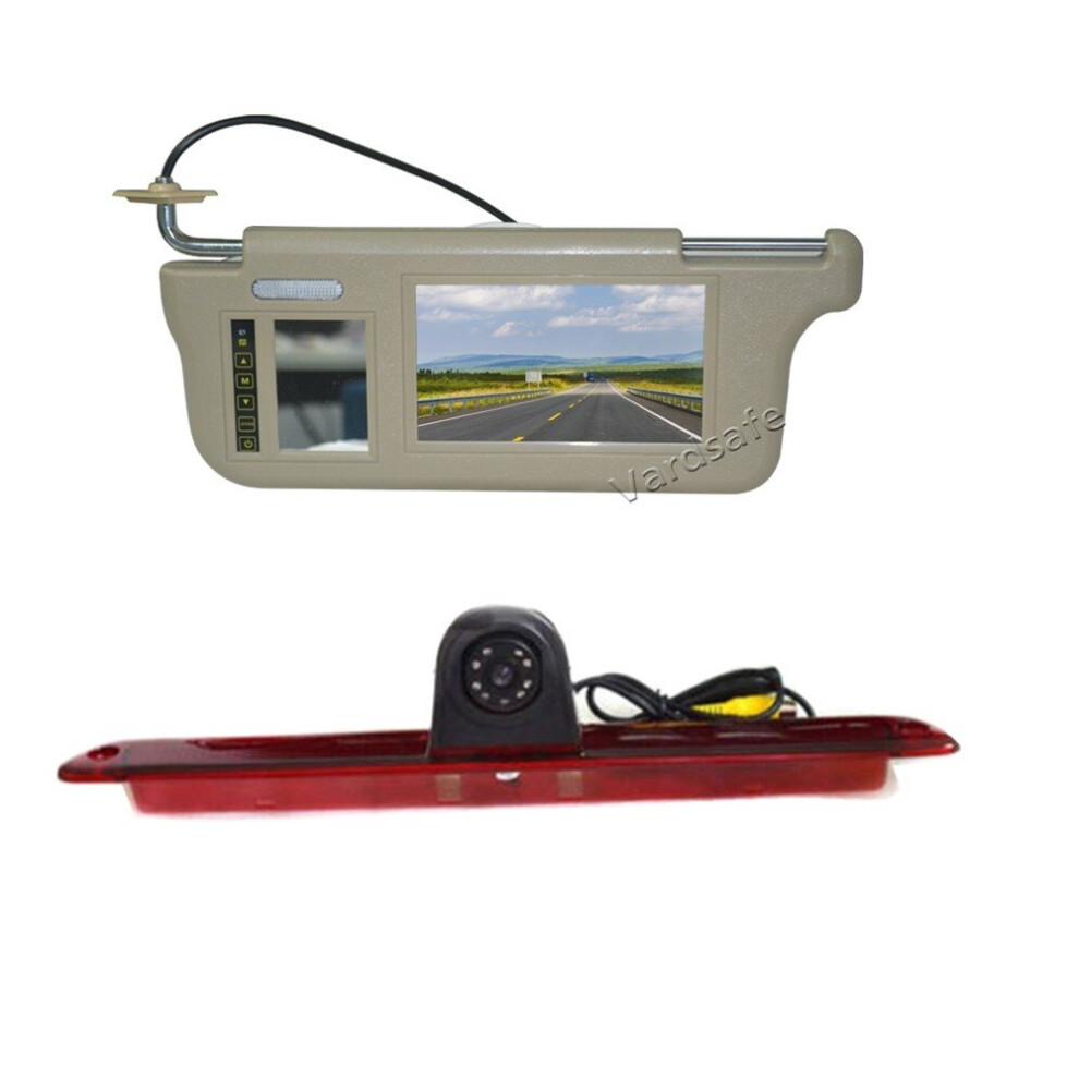 Driver Side Sun Visor Rear View Mirror Monitor& Reverse Camera For Mb Sprinter Van 764481232366