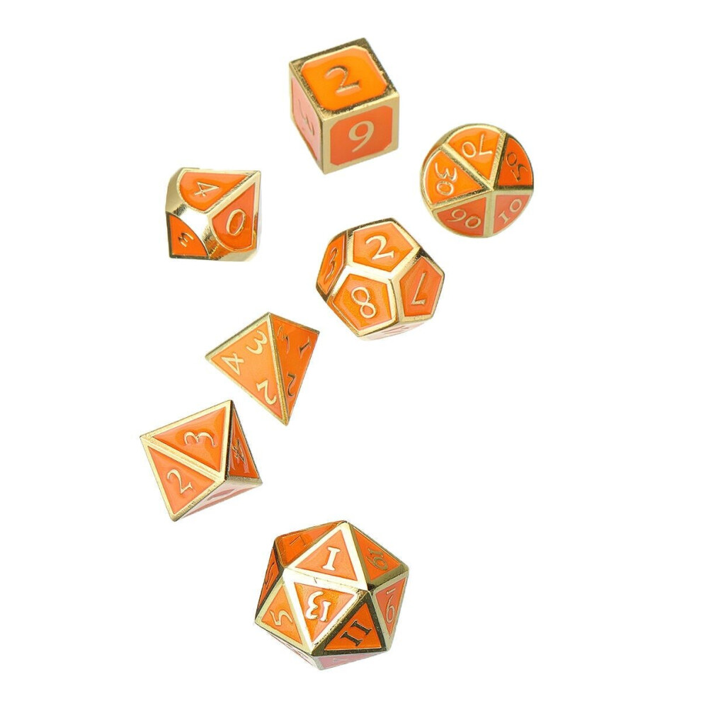 Solid Metal Heavy Dice Set Polyhedral Dices Role Playing Games Gadget RPG