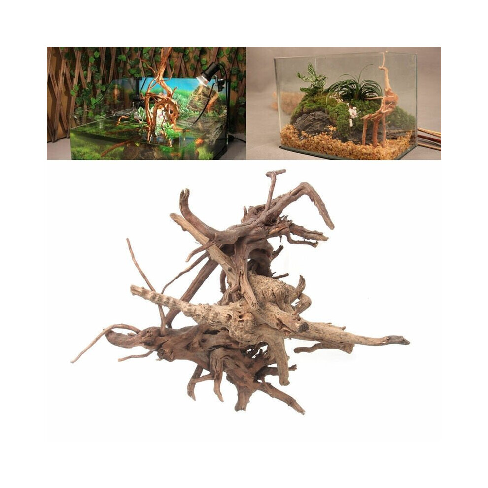 Decor Tree Trunk Fish Tank Landscaping Wood Natural Plant Stump Ornament