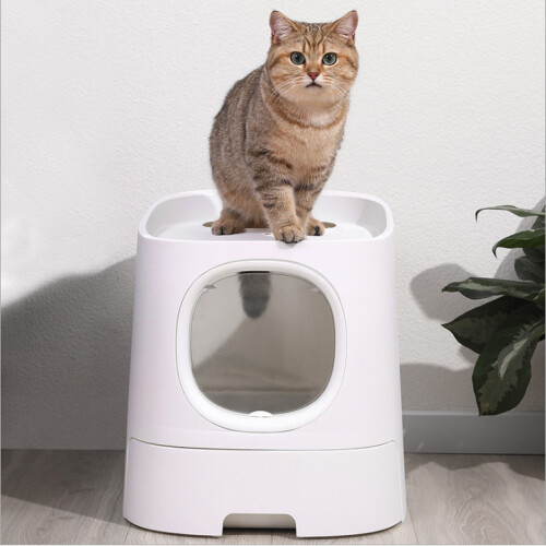 (Type B) Cat Litter Box Deodorant Antibacterial Splash Proof for Pet