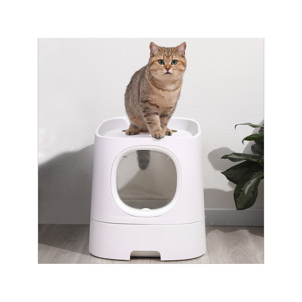 (Type B) Cat Litter Box Deodorant Antibacterial Splash Proof for Pet