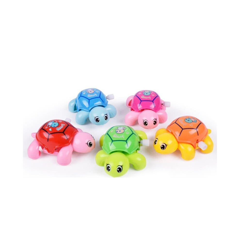 Cute Cartoon Animal Clockwork Turtle Mini Crawling Wind Up Kids Educational Classic Toy Random Color