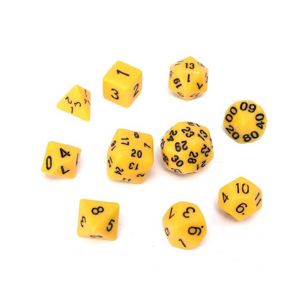 () 10pc/Set D4-D30 Multi-sided Dices TRPG Games Gaming 8Color