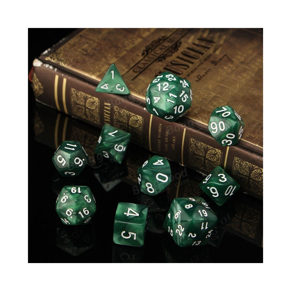 () 10pc/Set TRPG Games Gaming Dices D4-D30 Multi-sided 6Color