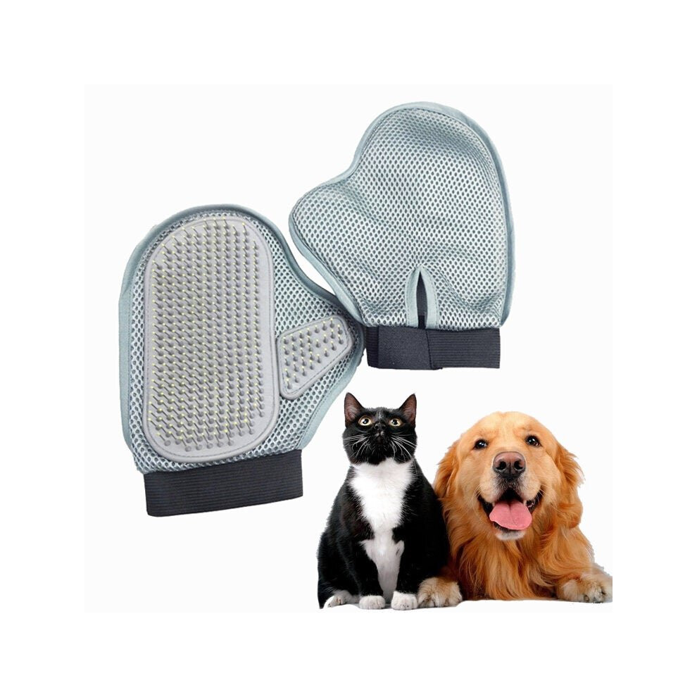 Pet Dog Steel Needle Massage Glove Bathing Hair Comb Anti-static Glove