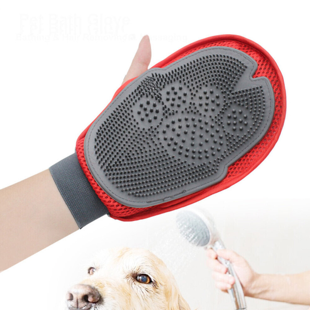 Pet Bath Glove Cat Dog Hair Remover Massage Cleaning