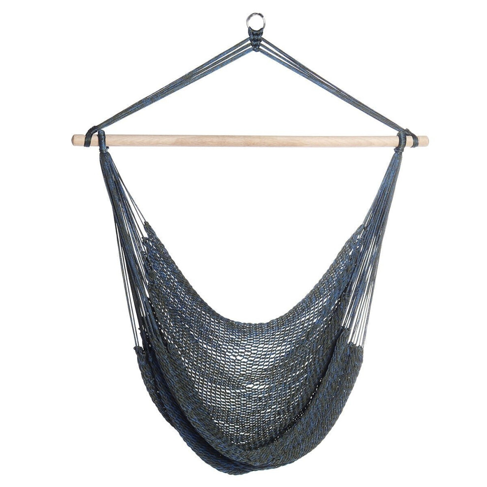 (Blue, S) Ultralight Camping Hammock with Storage Bag Portable Rainbow Canvas Outdoor Activities Swing