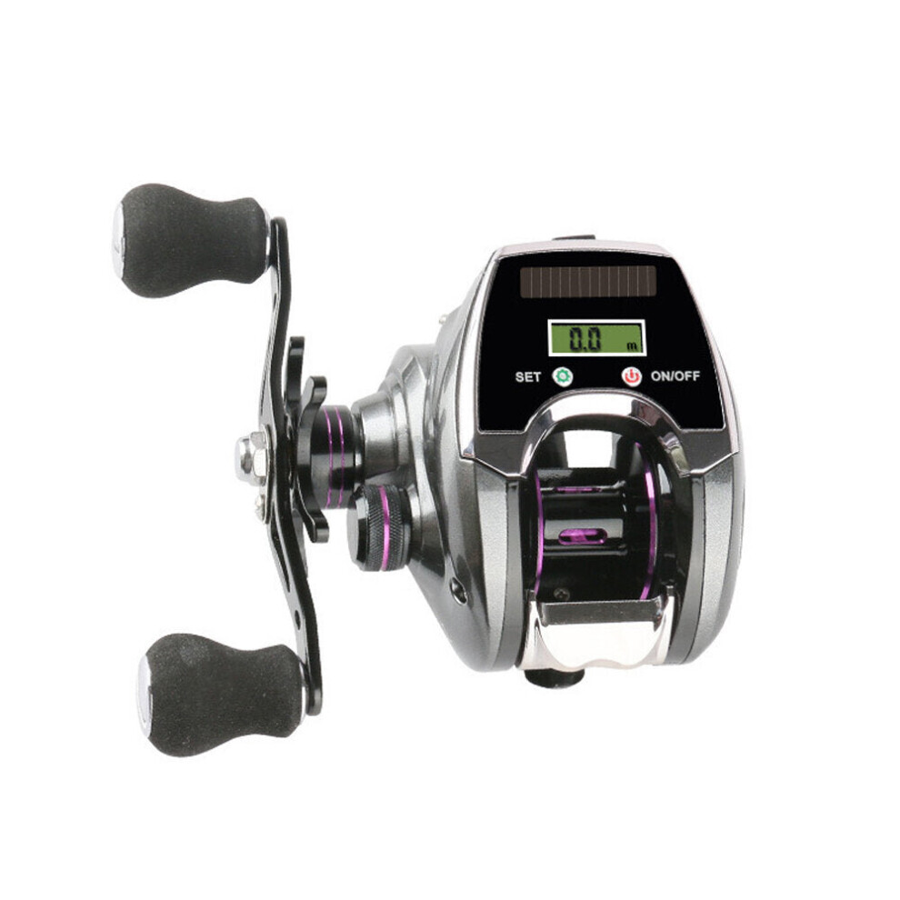 (Left hand) Digital Display Electronic Fishing Reel 6+1BB 8.0:1 High Speed Ratio 10kg Max Braking USB Rechargeable Left/Right Hand Fishing Reel