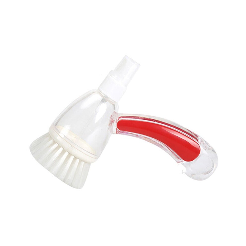 (Red) Pet Brush Dog Bath Brush Cat Dog Massage Household Brush Cleaning Supplies Bath Tools