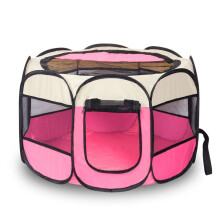 (2) Pet Soft Playpen Foldable 8 Panel Tent Cage Portable Puppy Crate