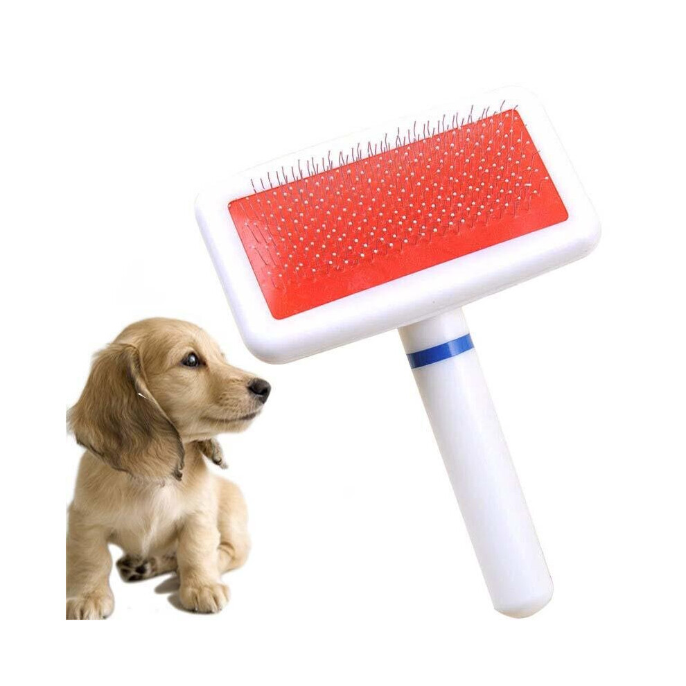 Dog Brush Pet Dog Comb Long Hair Brush Plastic Handle Puppy Cat Dog Bath Brush Multifunction Comb