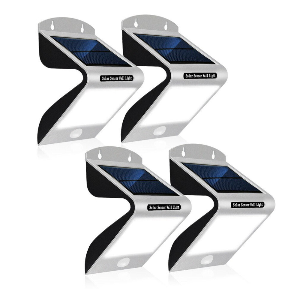 (4 PCs) Solar Lights Sensor Wall IP65 Waterproof