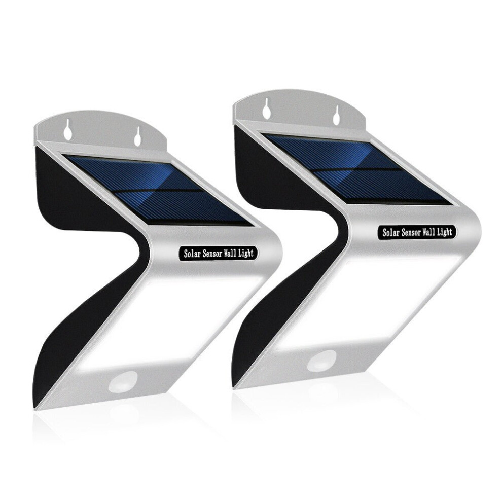 (2 PCs) Solar Lights Sensor Wall IP65 Waterproof