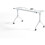 Lorell LLR60739 Training Table Base, White 1