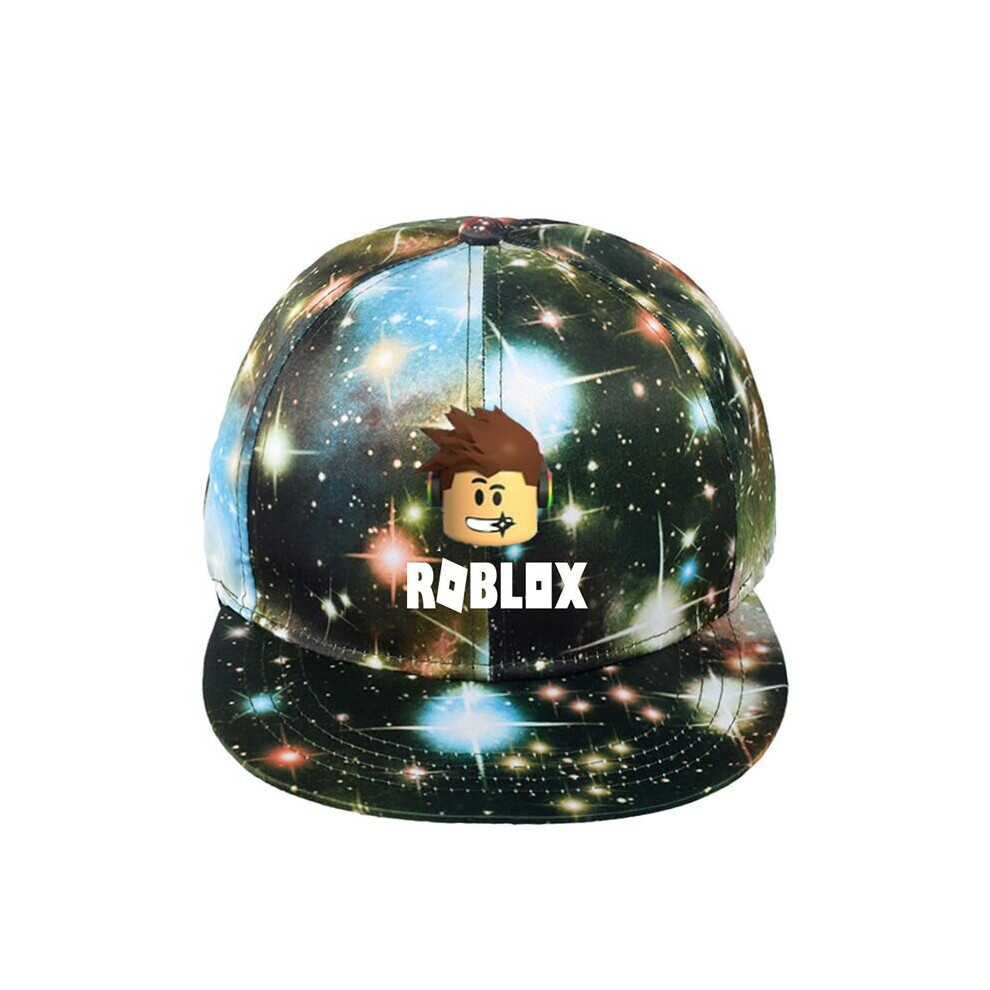 (Green) Game Roblox Starry sky Hat Baseball Men Women Hip Hop Trucker Snapback Cap