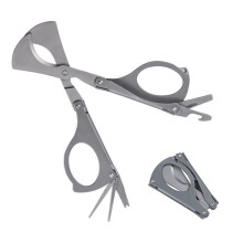New 6in1 multifunctional Stainless Steel Plated Cigar Needle Cigar Cutter Portable Zigarre Cutt