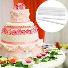 50 Pcs Stacking Cake Straws Cake Support Rods Plastic Dowel Rods Tiered Cake Construction and S