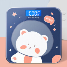 Cartoon Bear Weight Scale LCD Display Glass Smart Bathroom Scales Digital Body Fat Scales High-