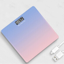 Digital Scale Body Weight Gradients Color Bathroom Scale Floor Scales Glass LED Digital Bathroo