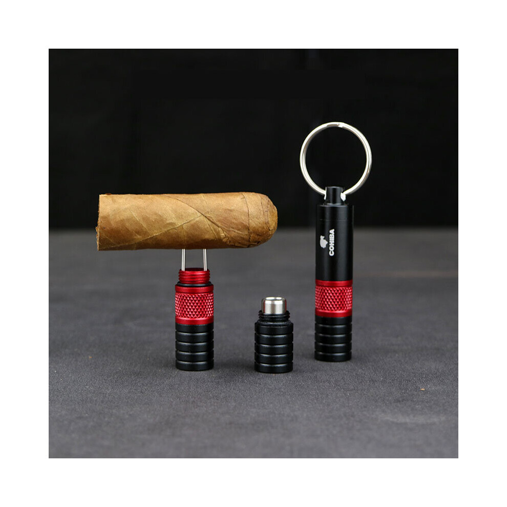 COHIBA Metal Cigar Enhancer Tool Smoker Portable Drilled Cigar Hole Punch Cutter Sharp Mini Cig