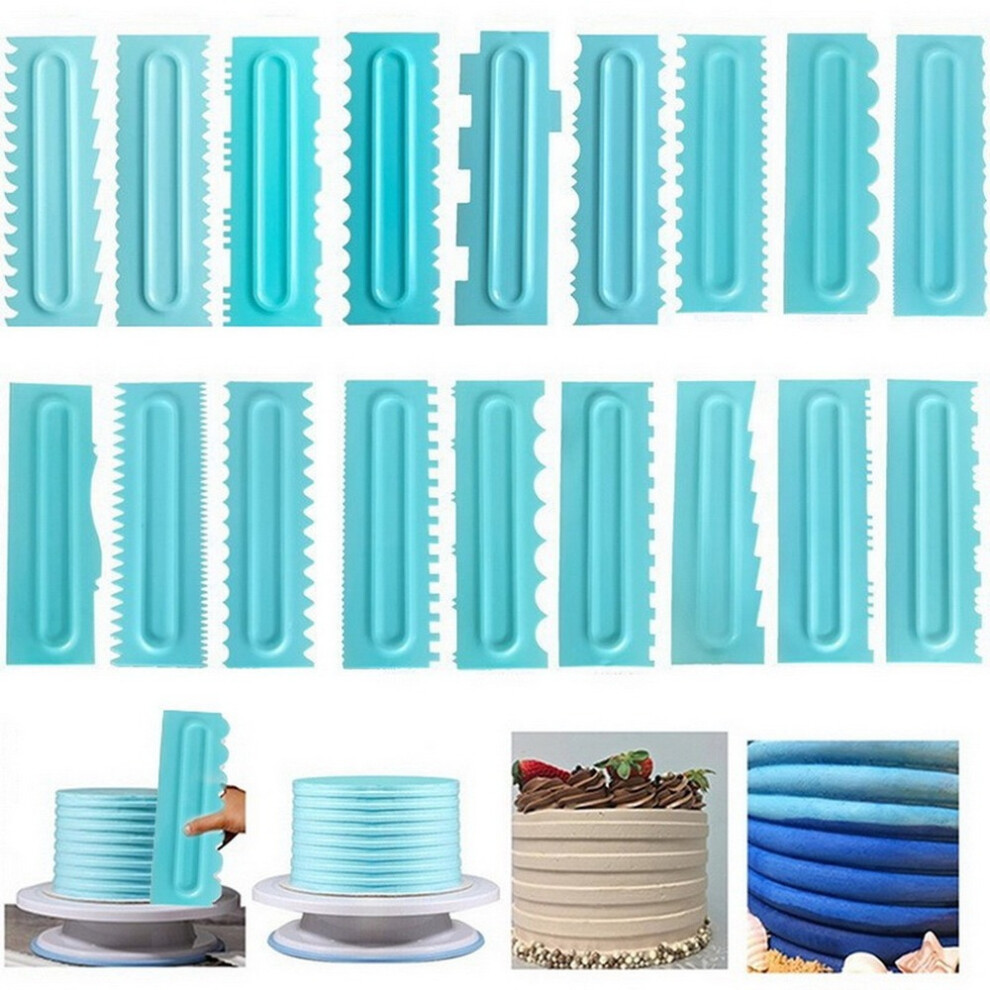 DIY Baking Fondant Cake Scraper Blade Tools Modelling Smoother Polisher Pastry Spatulas Cream I