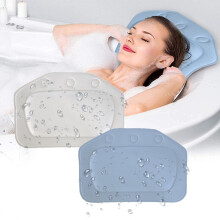 Bathtub Bath Pillow Waterproof Non-slip Sponge Pillows With Suction Cups Soft Neck and Back Rel