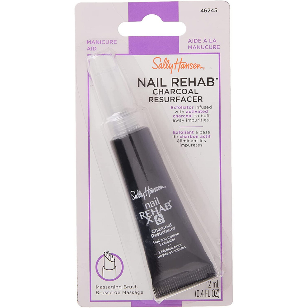Sally Hansen Nail Rehab Charcoal Resurfacer 12ml Nail and Cuticle Exfoliator