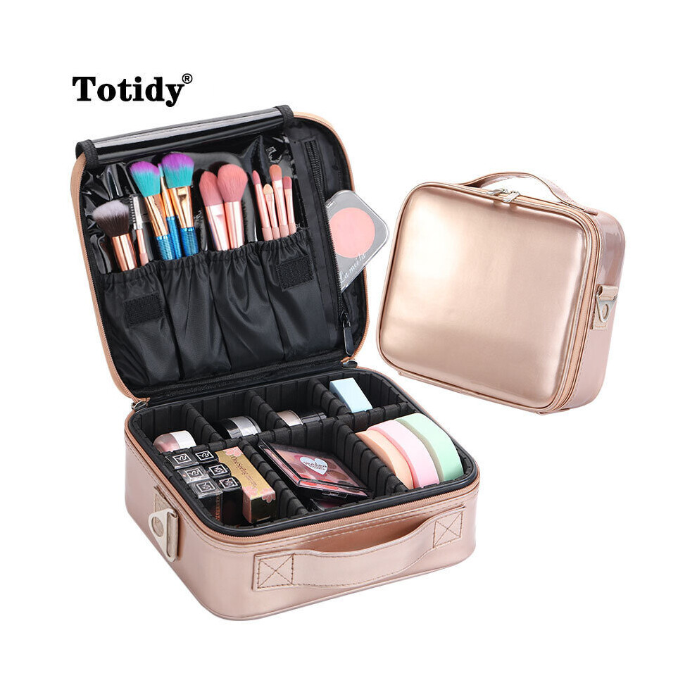 Female Beauty Makeup Organizer Lipstick Brush Storage Box Nail Tool Suitcase Women Cosmetics Ba