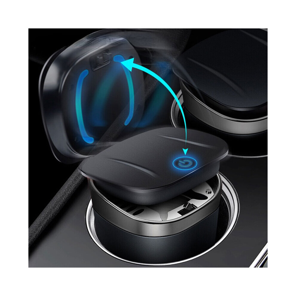 Car Ashtray Auto Cigarette Smoke Ashtray Led Cigarette Tobacco Ash Pocket Soot Flame Blue/Light 729601721519