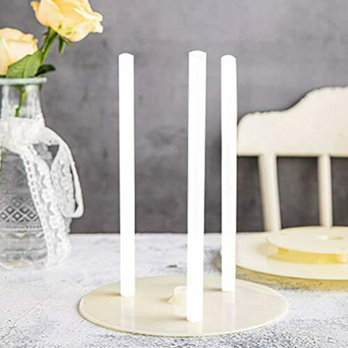 24pcs  Plastic Cake Dowel Rods cake Support Rods Easy Cut for Stacking Supporting Cake and Tier 1
